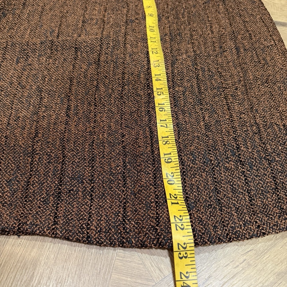 Vintage Designer Zonda Nellis 2 Pc Jacket & Skirt Set Brown Tweed Women's Size S - Picture 11 of 11